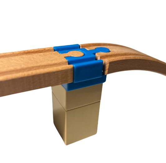 Houten Treinbaan verbinders (Lego Duple, Ikea) - HappyHomeHappyKids