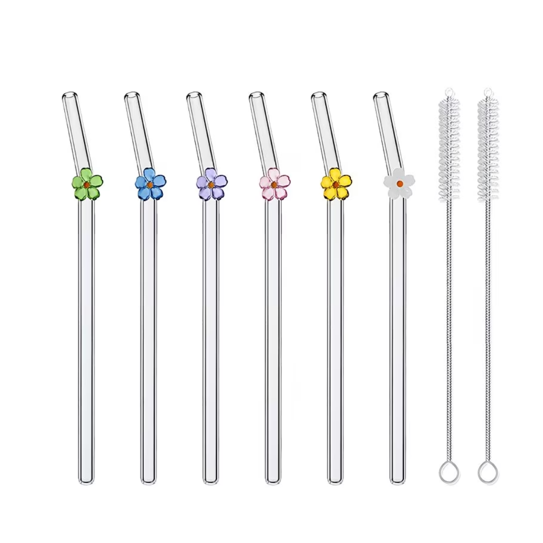 Herbruikbare Glazen rietjes