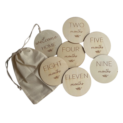 Mijlpaalkaarten van Hout - HappyHomeHappyKids