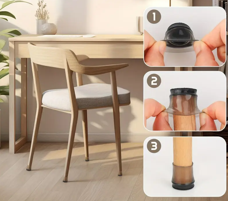 Stoelpoot beschermers 24 stuks