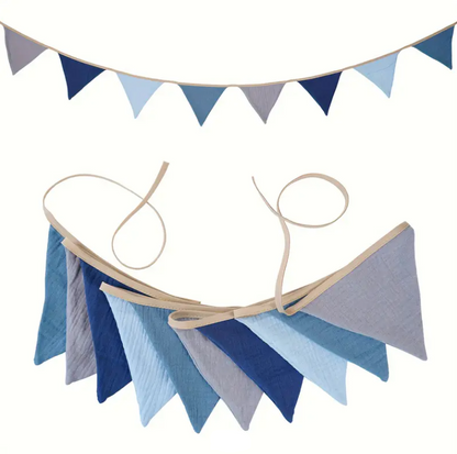 Stoffen Vlaggenlijn diverse kleuren - HappyHomeHappyKids